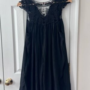 Elegant Black Lace Dress